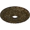 Ekena Millwork Spring Leaf Ceiling Medallion (Fits Canopies up to 5 5/8"), 19 7/8"OD x 3 5/8"ID x 1 1/4"P, Brass CM19SPBRS - alternate 2